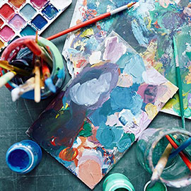Art Therapy: Paints and Paint brushes event image
