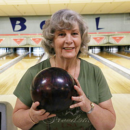Passionate about bowling, Van Winkle sought help for pain in her knee from The Joint Academy of St. Mary Medical center. Orthopedic surgeon Kenneth Ham, MD, performed Van Winkle's total knee replacement.