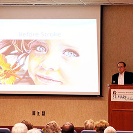 Artist Tom Liubakka of Crown Point relearned to draw after suffering a stroke in August, 2015.