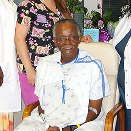 Cardiologist Pastor Llobet, MD, and St. Catherine Hospital's team of healthcare professionals repaired Harold Ward's heart with a minimally-invasive technique to send him on the road to recovery.