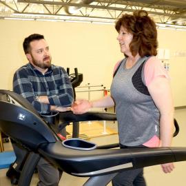 Jo Toigo-Tudor found physical therapy close to home through St. Mary Medical Center's clinic located within the Valparaiso YMCA.